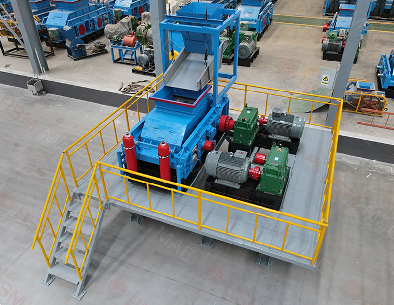 液壓對輥破碎機